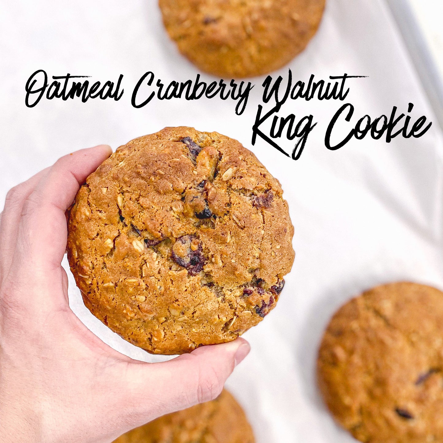 Oatmeal Cranberry Walnut King Cookie